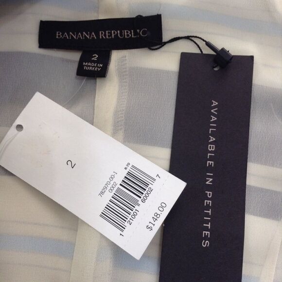 Banana Republic Cerulean Blue One Shoulder Bow Midi Dress New Size 2 - Picture 8 of 8